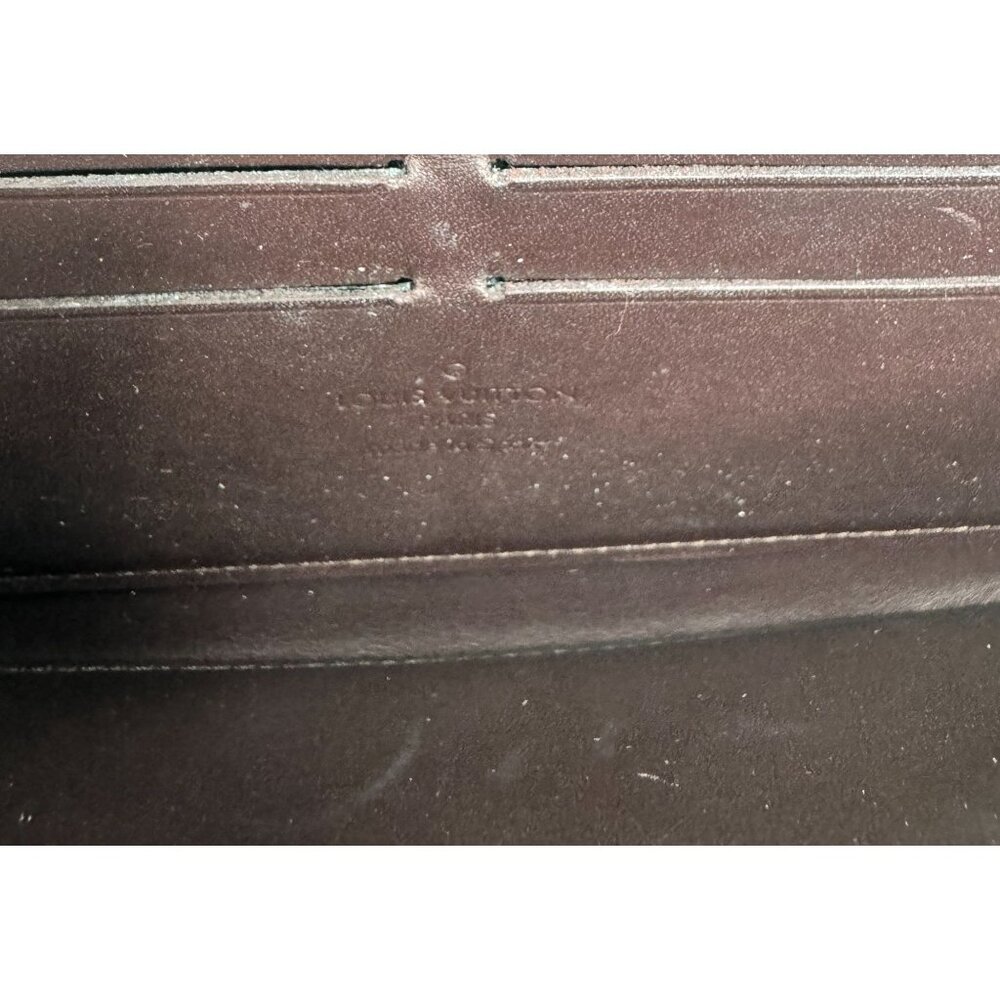 Louis Vuitton Zippy Wallet M93522 Monogram Vernis Amarante Varnish & Calf Leathe - Picture 6 of 12